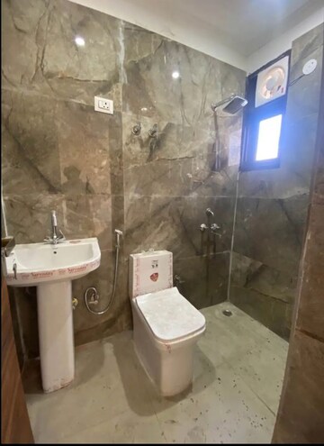 Bathroom in 2 BHK Builder Floor at Chattarpur – for Rent