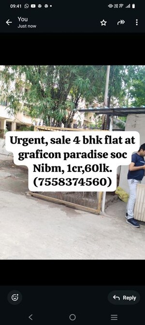 4 BHK Apartment – Exterior View View at Sunshree C2, Nibm - for Sale