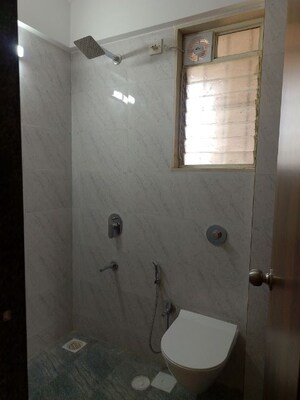 Bathroom in 3 BHK Apartment at Dosti Blossom, Wadala East – for Rent