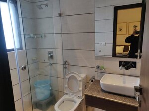 Bathroom in 3 BHK Apartment at Anekant Apartment, Vasundhara Enclave – for Sale