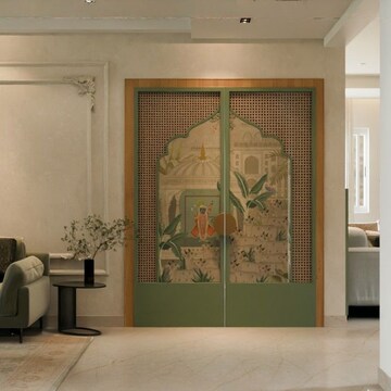 Living Room in 3 BHK Apartment at Sumadhura Horizon, Kondapur – for Rent