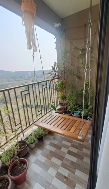 Balcony in 1 BHK Apartment at Regency Anantam, Dombivli East – for Rent