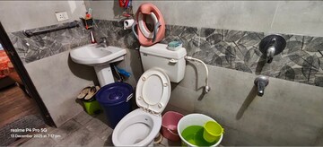 Bathroom in 3 BHK Apartment at Omega Orchid Heights, Faizabad Road – for Rent