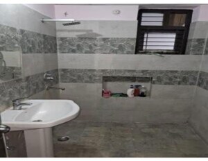 Bathroom in 3 BHK Apartment at Omega Orchid Heights, Faizabad Road – for Rent