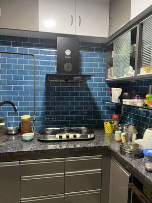 Kitchen in 2 BHK Apartment at Greenland Society, Pimple Saudagar – for Rent