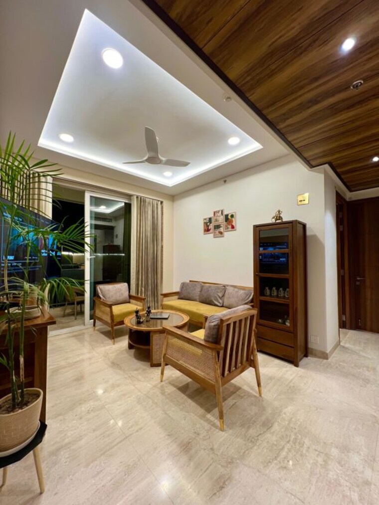 Living Room, ambience-creacions 3 Bedroom 1860 Sq.Ft. Apartment In Sector 22 Gurgaon 10050890