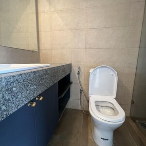 Bathroom in 3 BHK Apartment at Kalpataru Magnus, Bandra East – for Rent