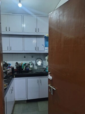Kitchen in 2 BHK Builder Floor at Rajendra Nagar Sector 5 – for Rent