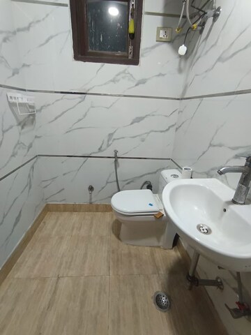 Bathroom in 3 BHK Builder Floor at Panchsheel Vihar – for Rent