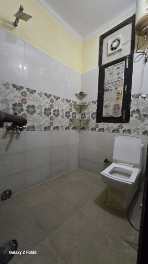 Bathroom in 1 BHK Builder Floor at Chattarpur – for Rent