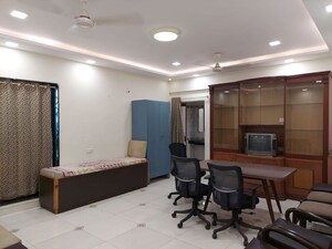 Living Room in 2 BHK Apartment at Haware Silicon Tower, Palm Beach – for Sale