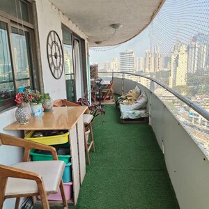Balcony in 3 BHK Apartment at Lokhandwala Harmony, Worli Naka – for Sale