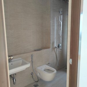 Bathroom in 3 BHK Apartment at Adani Ten BKC, Gandhi Nagar – for Rent