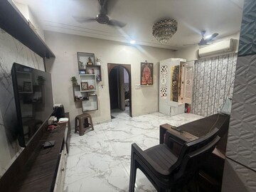 Living Room in 1.5 BHK Apartment at Saket Complex, Kalwa – for Sale