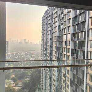 Balcony in 3 BHK Apartment at Adani Ten BKC, Gandhi Nagar – for Rent