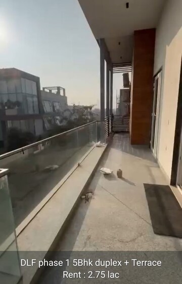 Balcony in 5 BHK Builder Floor at Dlf Phase I – for Rent