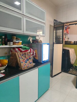Kitchen in 3 BHK Apartment at Radhai Nagari Apartments, Pimple Saudagar – for Rent