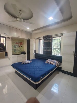 Bedroom in 3 BHK Apartment at Radhai Nagari Apartments, Pimple Saudagar – for Rent