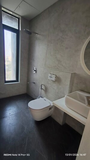 Bathroom in 3 BHK Apartment at Omkar Alta Monte, Malad East – for Rent