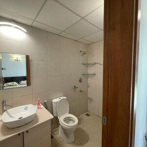Bathroom in 3 BHK Apartment at Bhartiya Nikoo Homes, Kannur – for Rent