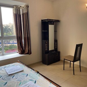 Bedroom in 3 BHK Apartment at Bhartiya Nikoo Homes, Kannur – for Rent