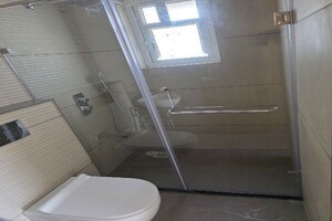Bathroom in 3 BHK Apartment at Akshay Residency Dattawadi, Dattawadi – for Rent