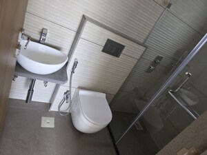 Bathroom in 3 BHK Apartment at Akshay Residency Dattawadi, Dattawadi – for Rent