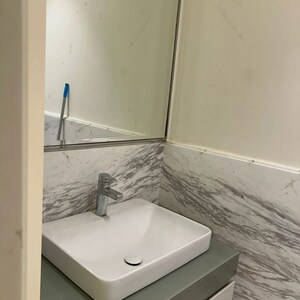 Bathroom in 1 BHK Apartment at Bhartiya City Leela Residences, Thanisandra – for Rent