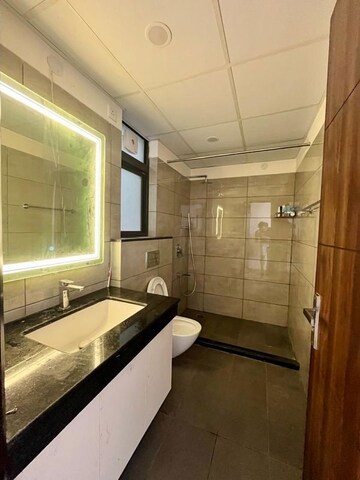 Attached Bathroom in 3 BHK Apartment at Adani Samsara Vilasa, Sector 63 – for Rent