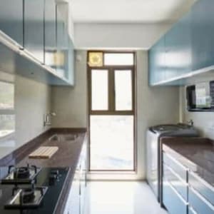 Kitchen in 1 BHK Builder Floor at Asha Nagar – for Rent