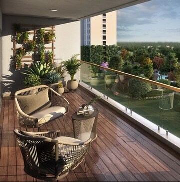 Balcony in 4 BHK Apartment at Godrej South Estate Okhla, Okhla – for Sale