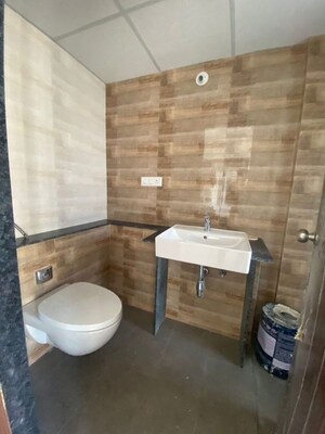 Bathroom in 2 BHK Apartment at Goel Ganga Utopia, Bavdhan – for Rent