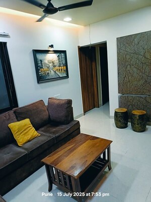 Living Room in 3 BHK Apartment at Surana Park Marina, Baner – for Rent