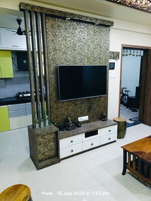 Living Room in 3 BHK Apartment at Surana Park Marina, Baner – for Rent