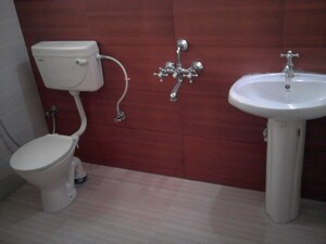 Bathroom in 2 BHK Apartment at Ganeesham Phase II, Pimple Saudagar – for Rent