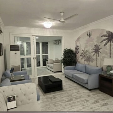 Living Room in 3 BHK Apartment at St Marks Road – for Rent