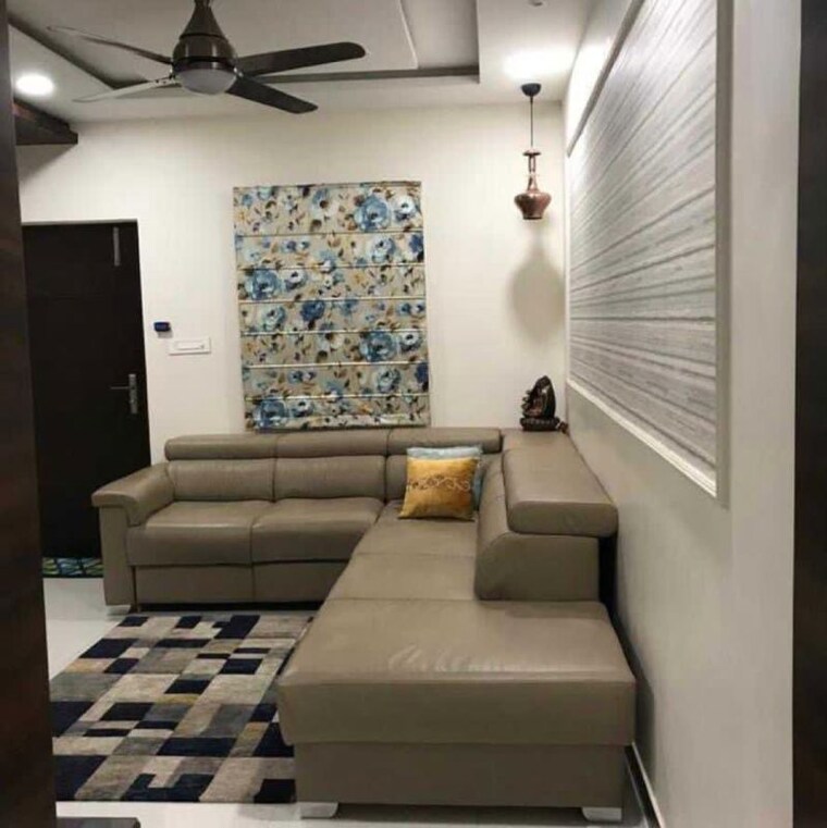 Living Room, my-home-vihanga 3 Bedroom 1690 Sq.Ft. Apartment In Gachibowli Hyderabad 10053047