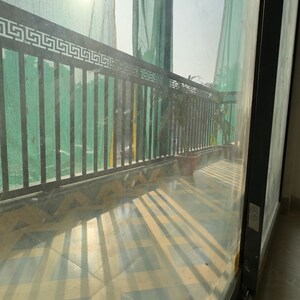 Balcony in 3 BHK Apartment at Palm Residency Chhatarpur, Rajpur Khurd Extension – for Rent
