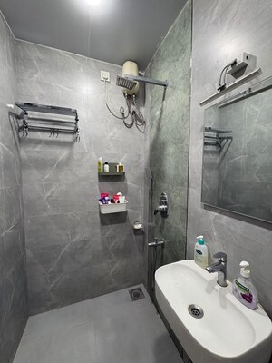 Bathroom in 2 BHK Apartment at Vartak Nagar – for Rent