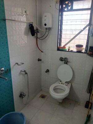 Bathroom in 2 BHK Apartment at Panchvan Complex, Borivali West – for Rent