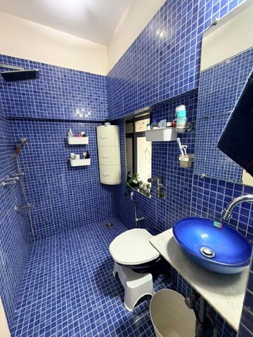 Bathroom in 3 BHK Apartment at Khar West – for Rent