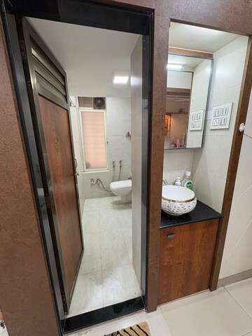 Bathroom in 2 BHK Apartment at Vartak Nagar – for Rent