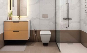 Bathroom in 3 BHK Apartment at Realmark Seasonss, Joka – for Sale