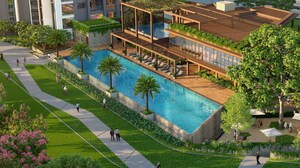 Swimming Pool in 3 BHK Apartment at Shapoorji Pallonji Kingstown, Hadapsar – for Sale