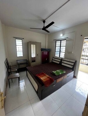 Bedroom in 1 BHK Apartment at Pratik Nagar CHS, Yerawada – for Rent