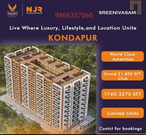 3 BHK Apartment – Exterior View View at Kondapur - for Sale