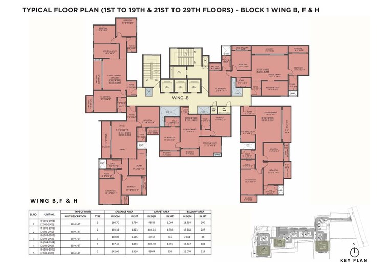 Floor Plan, sattva-lumina 2 Bedroom 1142 Sq.Ft. Apartment In Yelahanka Bangalore 10053920