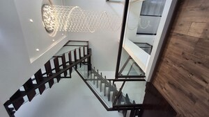 Staircase in 4 BHK Villa at Pooja First Leaf, Gachibowli – for Rent