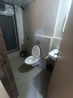 Bathroom in 2 BHK Apartment at Gurukrupa Smiles Marina Enclave, Malad West – for Rent