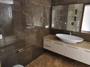 Bathroom in 4 BHK Builder Floor at Panchsheel Park – for Sale